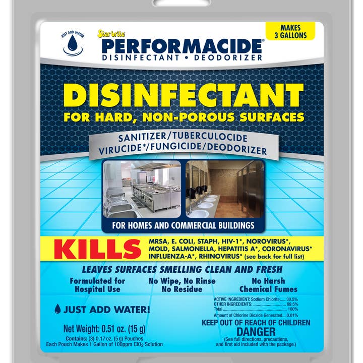 Performacide - Wholesale Antibacterial Cleaner - 102003 - Disinfectant - Deodorizer - Gallon Refill 3 Pack2