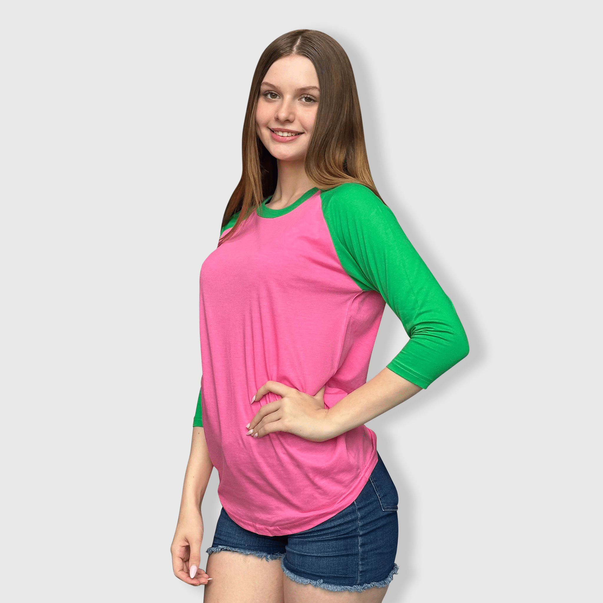 ILTEX Apparel - Vente T-shirt – femme - T-shirt de baseball adulte à manches raglan 3/4 - Plus de 35 couleurs10