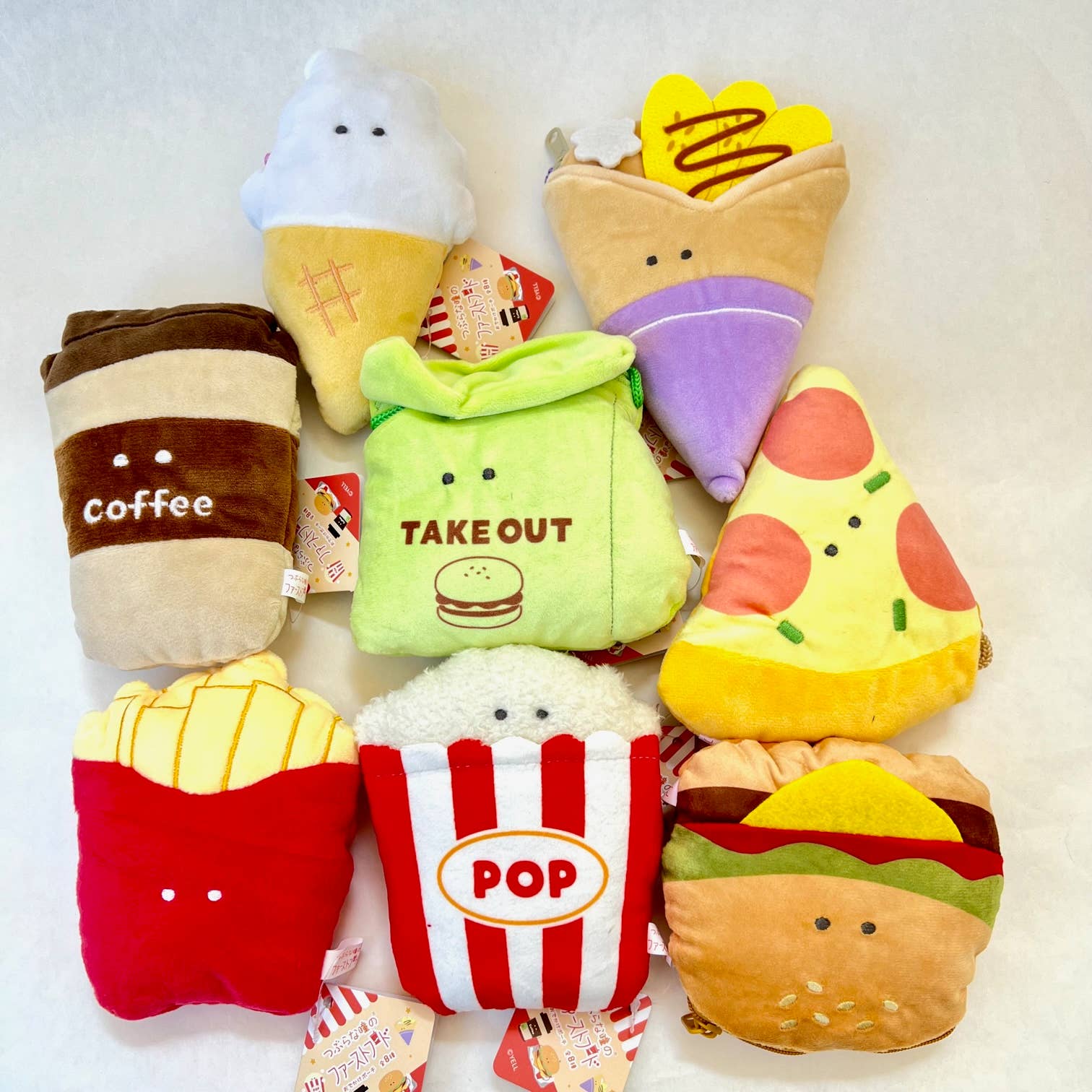 BCmini - Wholesale Stuffed/Plush Toy - Kids & Baby - 63381 FAST FOOD PLUSH BAGS0
