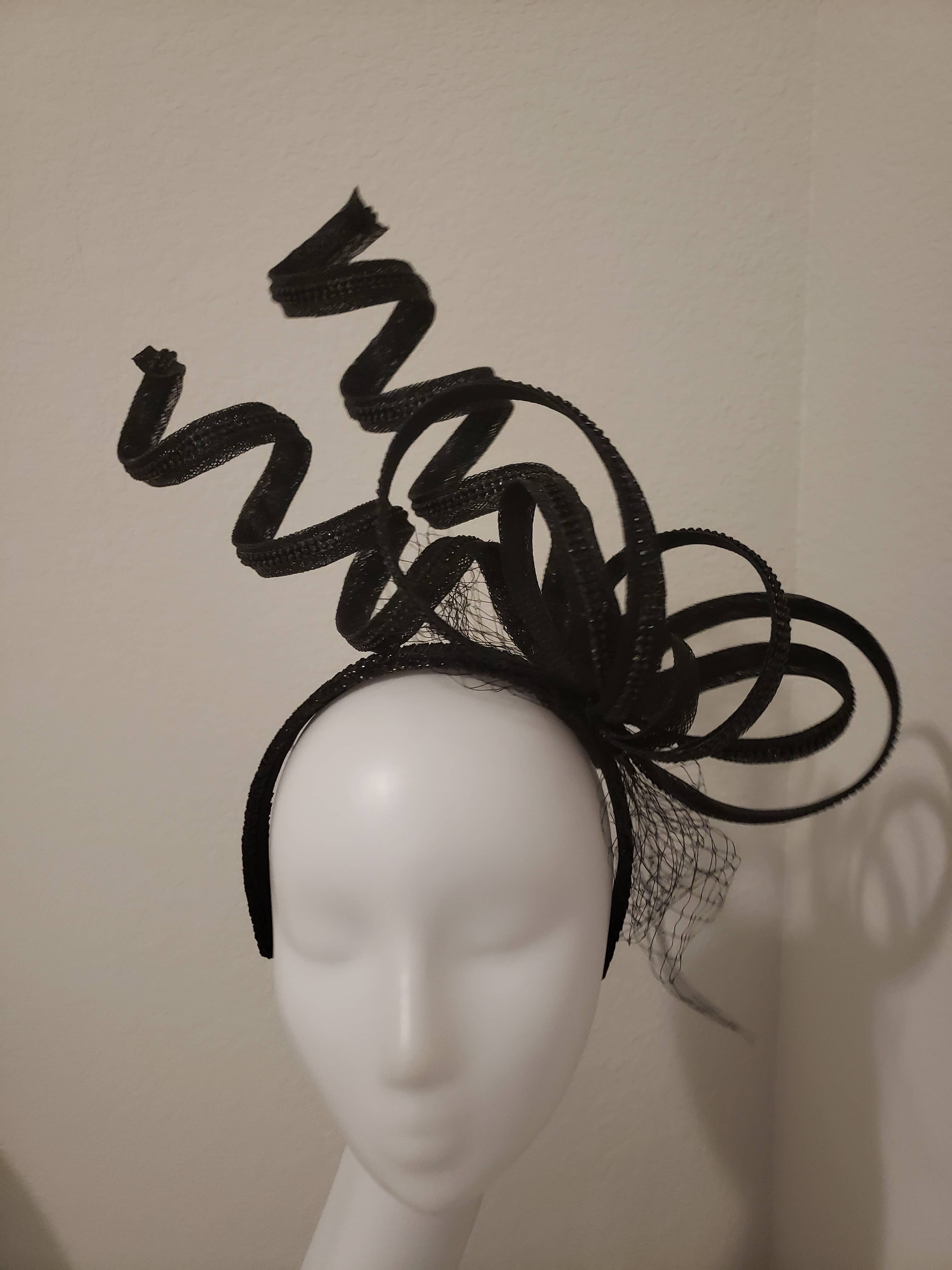 Rehoboth Hats - Wholesale Fascinator Hat - Women's - The Derby Charm Twist Sinamay fascinator3