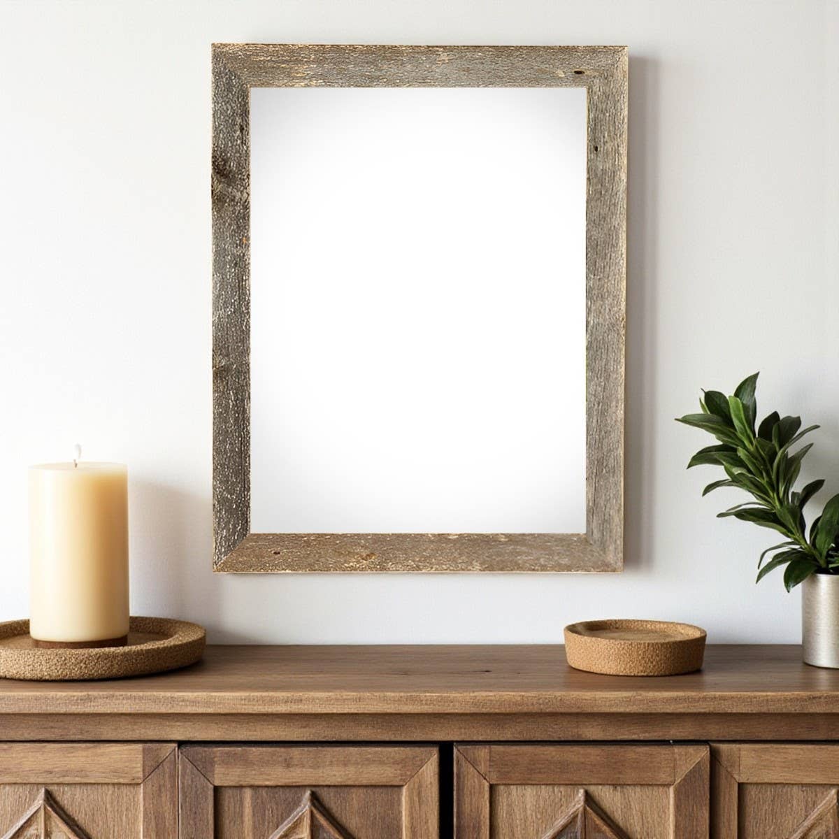 HomeRoots - Wholesale Picture Frame - 20" x 30" Rustic Farmhouse Weathered Gray Wood Frame0