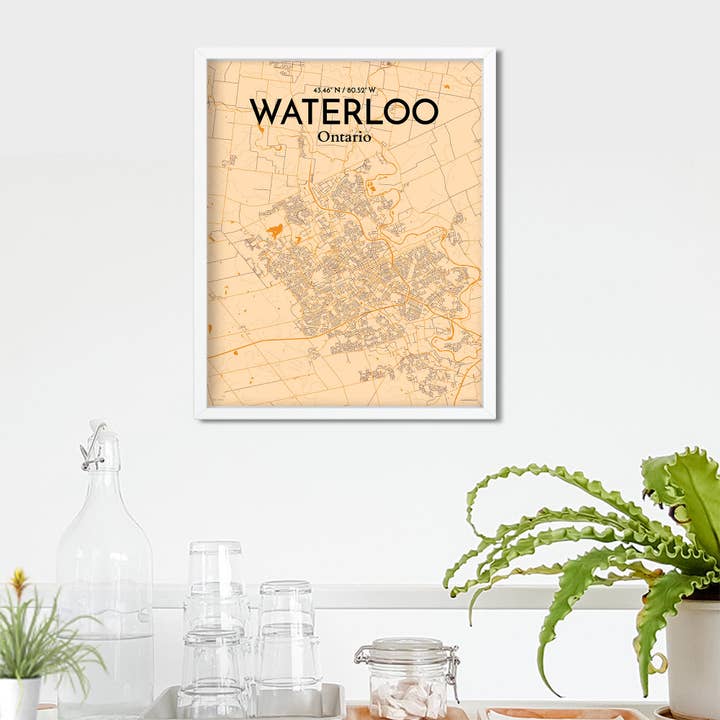 OurPoster.com - Wholesale Poster - Waterloo City Map Poster14