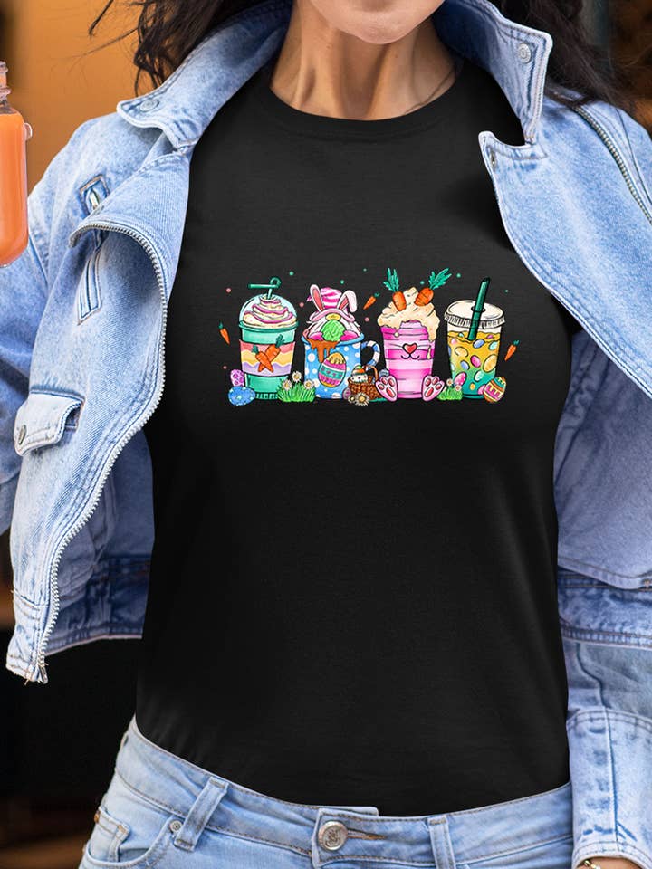 Women's Round Neck T-Shirt | coffee easter for wholesale by IALD