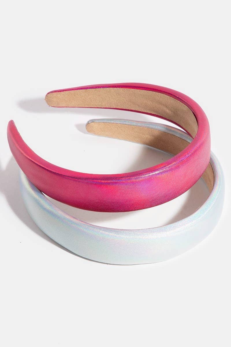 Multi 2Pc Satin Head Band Set for wholesale on Faire