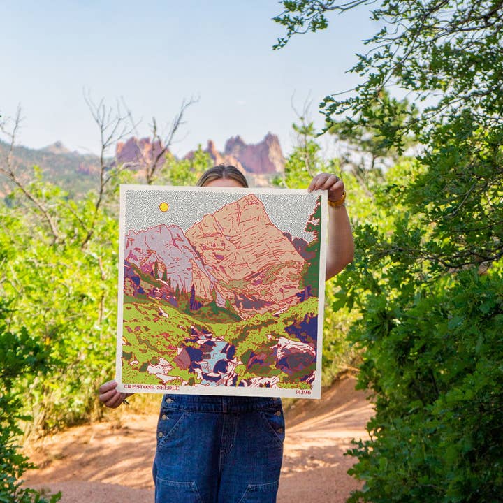 Caroline Clark - Wholesale Art Print - Crestone Needle Art Print5