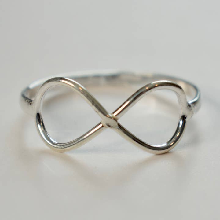 Sterling Silver Infinity Loop Stackable Ring for wholesale by Krystyna's Silver