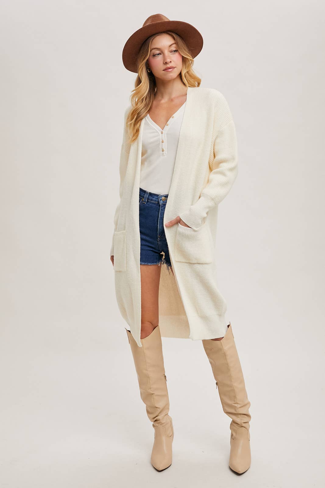 Bluivy – wholesale Cardigan – Women’s – RIBBED OPEN FRONT CARDIGAN38