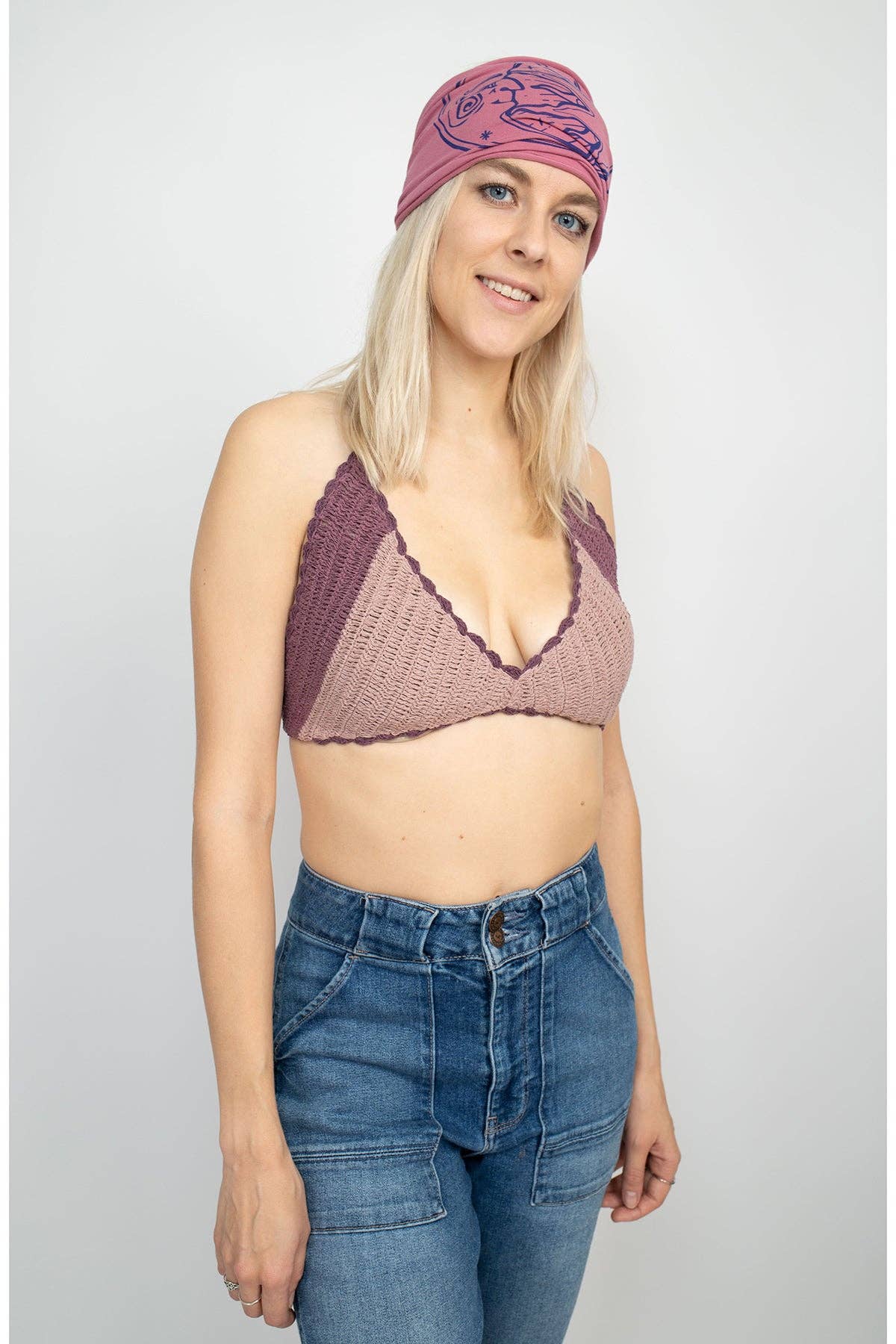 Lakhays Collection Inc. - Venta al por mayor Cinta para el pelo - Mujer - Diadema de sol y luna de algodón orgánico: 12 unidades/paquete7