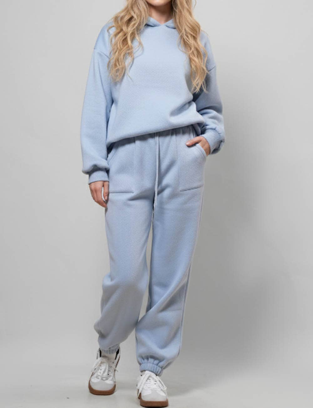 Sweetkama - Wholesale Lounge Set - Women's - Ladies Solid Color Hoodie and Pants Sets 2113376