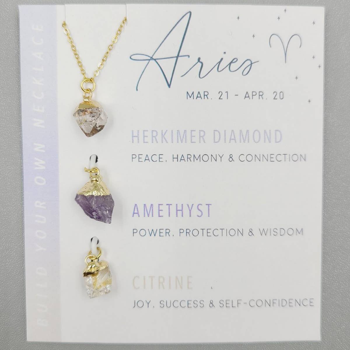 ACCITY - Wholesale Pendant/Charm Necklace - TWELVE CONSTELLATIONS NATURAL STONE NECKLACE_CWAJE104814