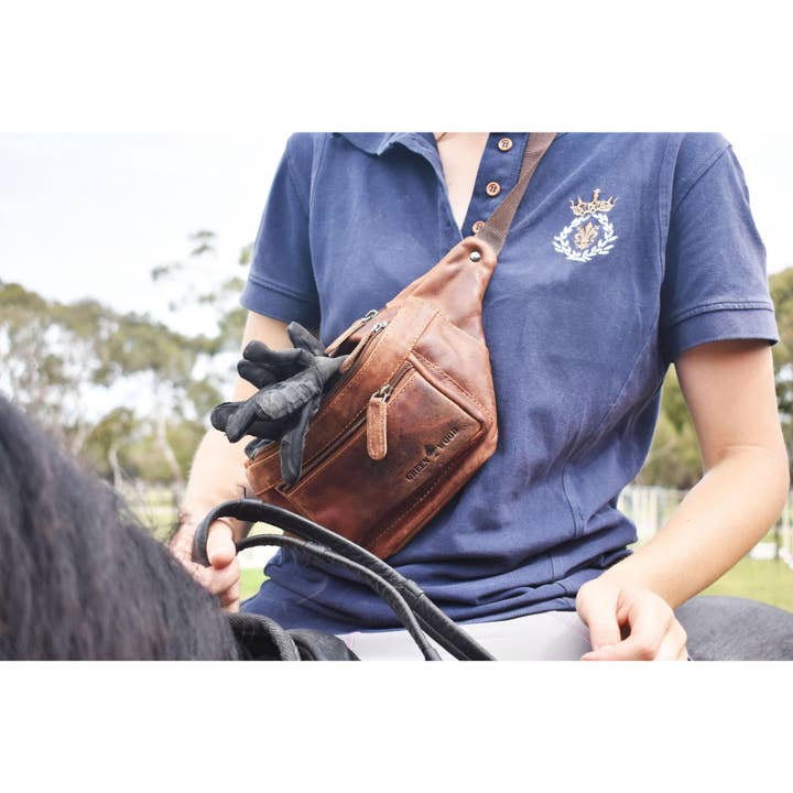 Greenwood Leather - Wholesale Belt Bag - Unisex - Echuca Unisex Leather Belt Bag