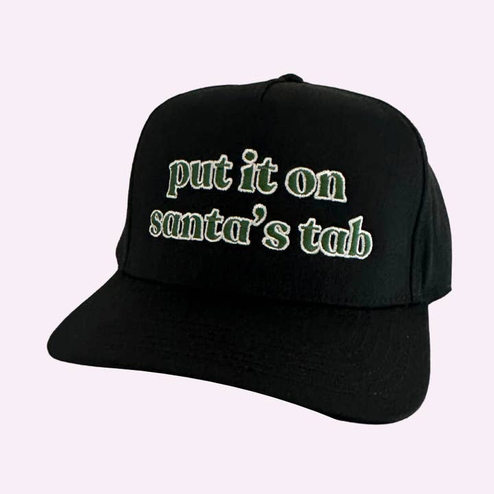 BONÉ DE CAMIONISTA BORDADO SANTA'S TAB ♡ por atacado de BFFS & BABES