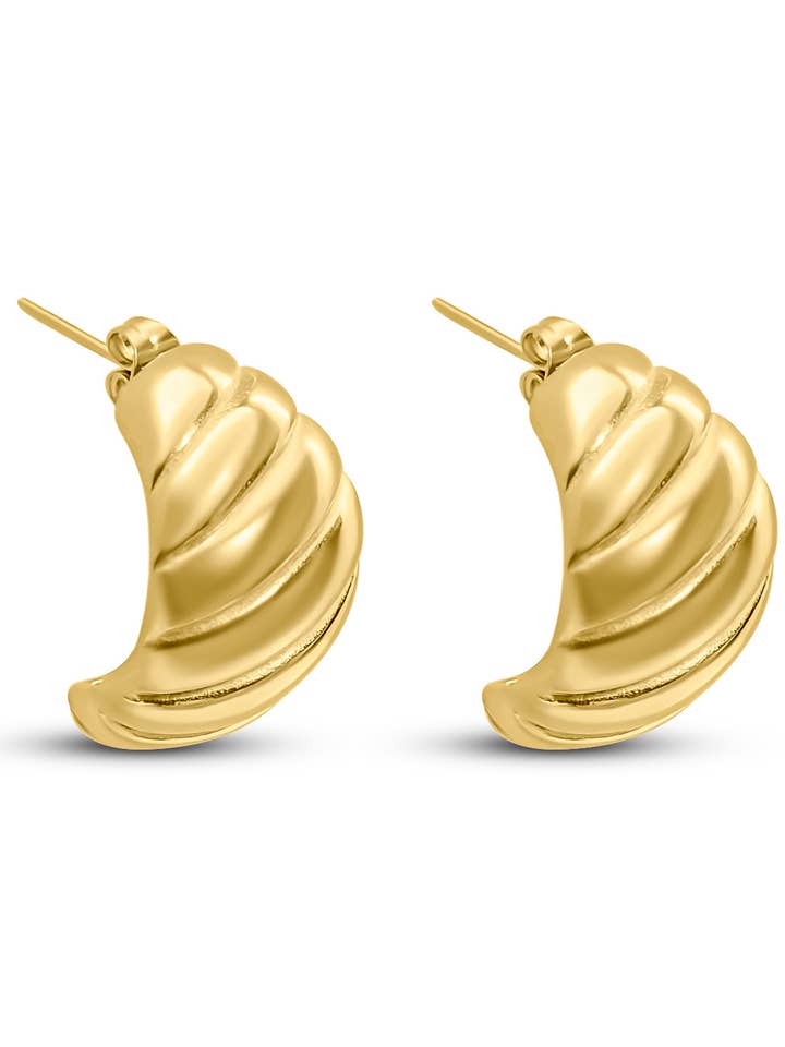 CROISSANT EARRINGS for wholesale by Simplicite LLC