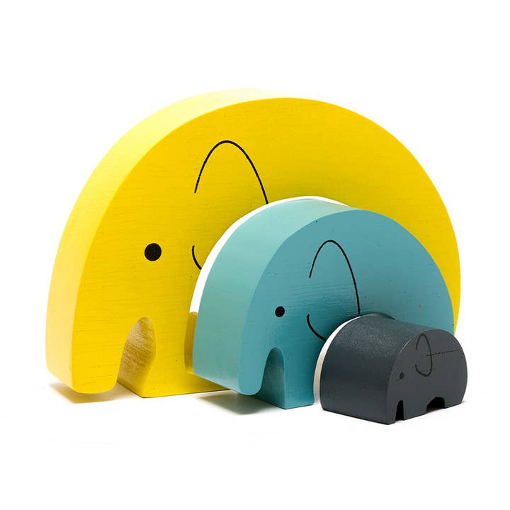 Håndlavet elefant træ puslespil legetøj moderne for engroshandel hos Best Years Ltd