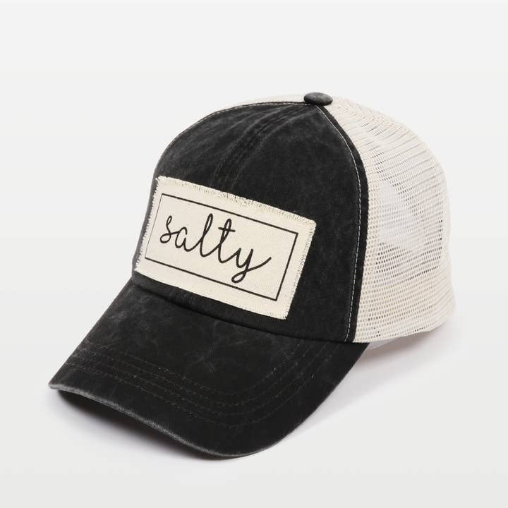 David And Young - Wholesale Baseball Cap - Women's - Salty Canvas Patch Mesh Back Baseball Cap3