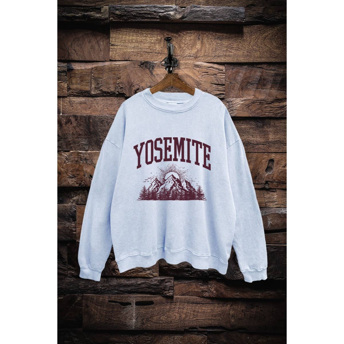 VINTAGE POINT USA - Wholesale Graphic Sweatshirt - Women's - SWD385-V8518 YOSEMITE MOUNTAIN GRAPHIC MINERAL SWEATSHIRT4