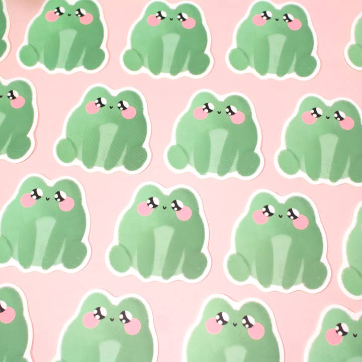 Whimsydew Art - Wholesale Sticker - Felicity Frog Sticker1