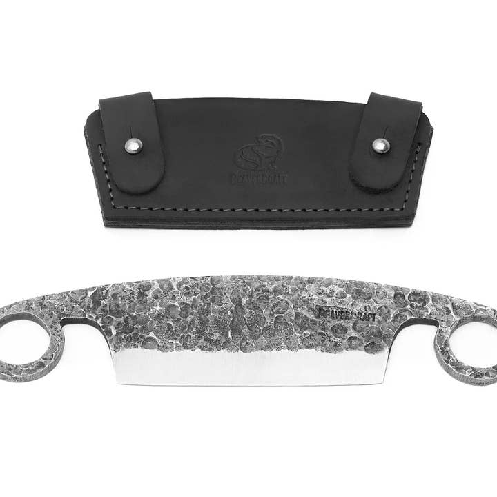 BeaverCraft - Wholesale Craft Tool - DK5S – Hand-Forged Small Drawknife with Leather Sheath