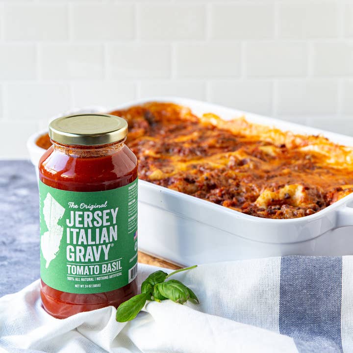 JERSEY ITALIAN GRAVY - Wholesale Sauce - Jersey Italian Gravy Tomato Basil - 24 oz.