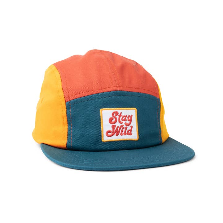 Baby & Kids 5 Panel Camp Hat | Stay Wild | 100% Cotton for wholesale by Trek Light