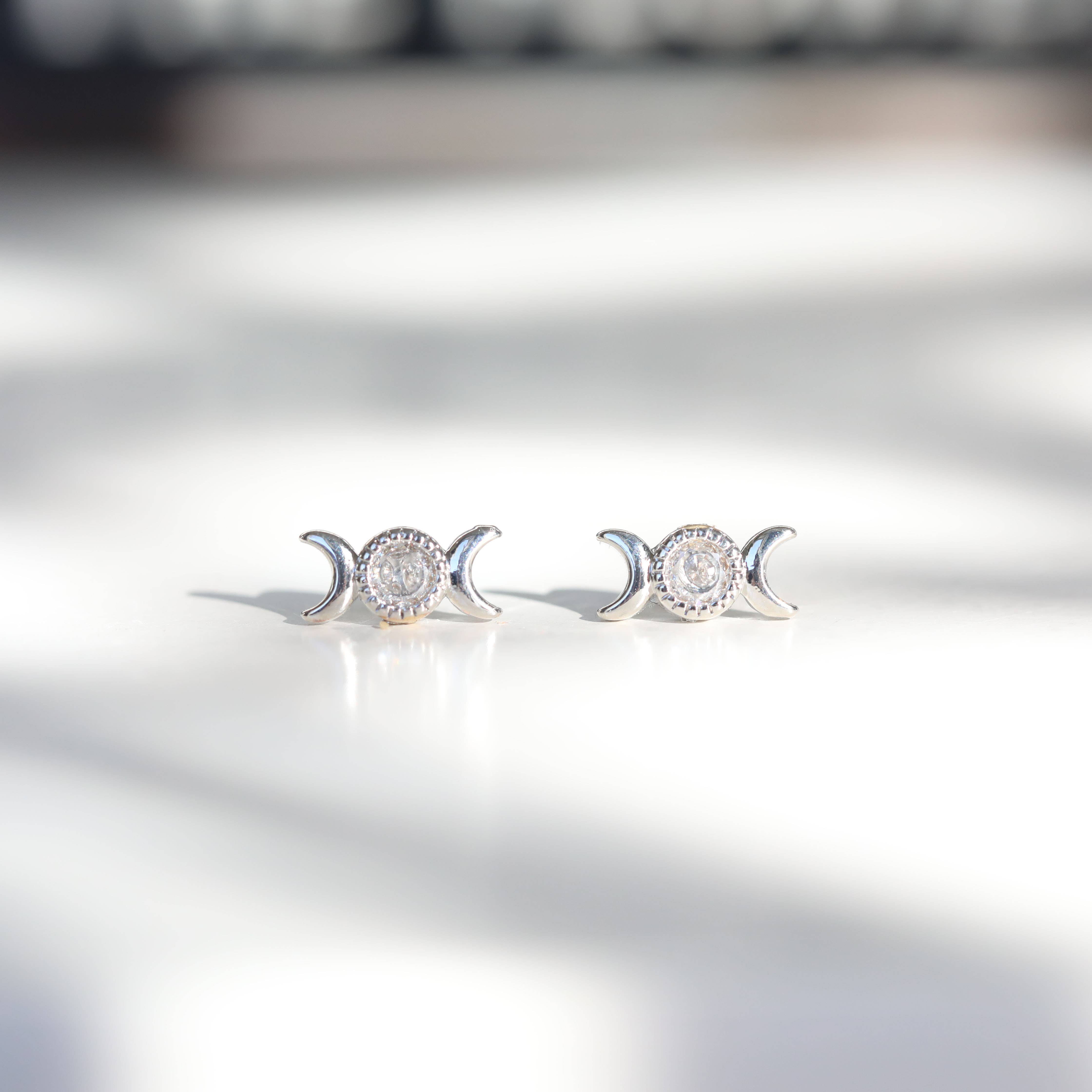 The Gilded Witch - Wholesale Pendant/Charm Necklace - Triple Goddess Moon Necklace: 14kt Gold Filled Chain4