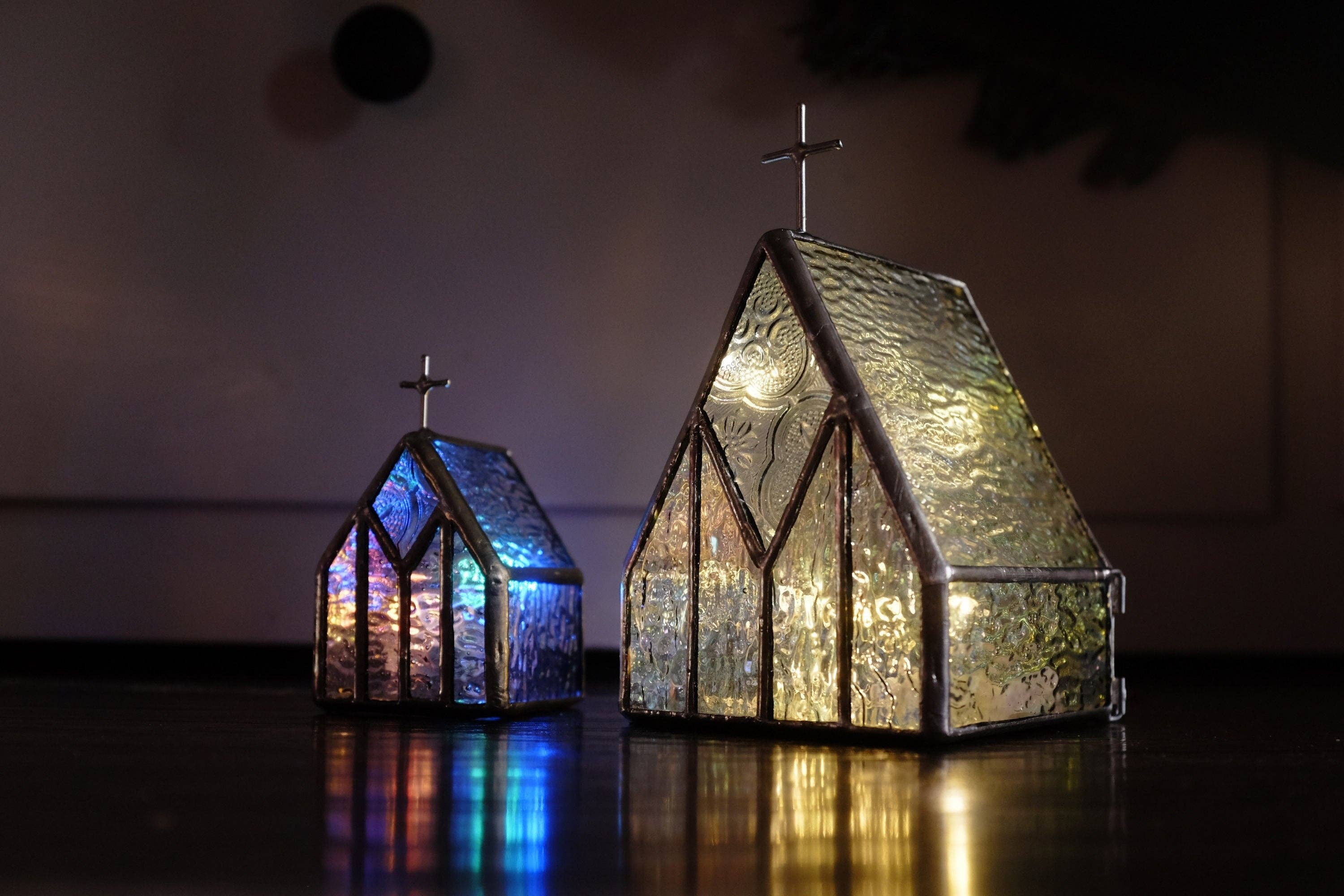 LuminaSalina - Venta al por mayor Candelabros - Santidad Blanca - Portavelas de Vidrio de Vitrales para Velas de Té Jesús Cristo Regalo Cristiano4