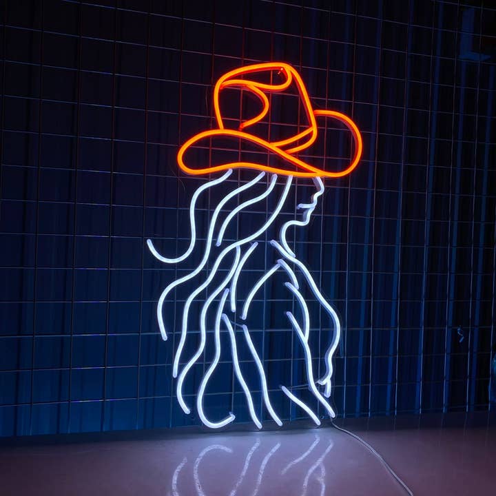 Cowgirl Art LED-Lichtdekor, Western-Wandkunst, Neonschild für den Großhandel von Glow Neon