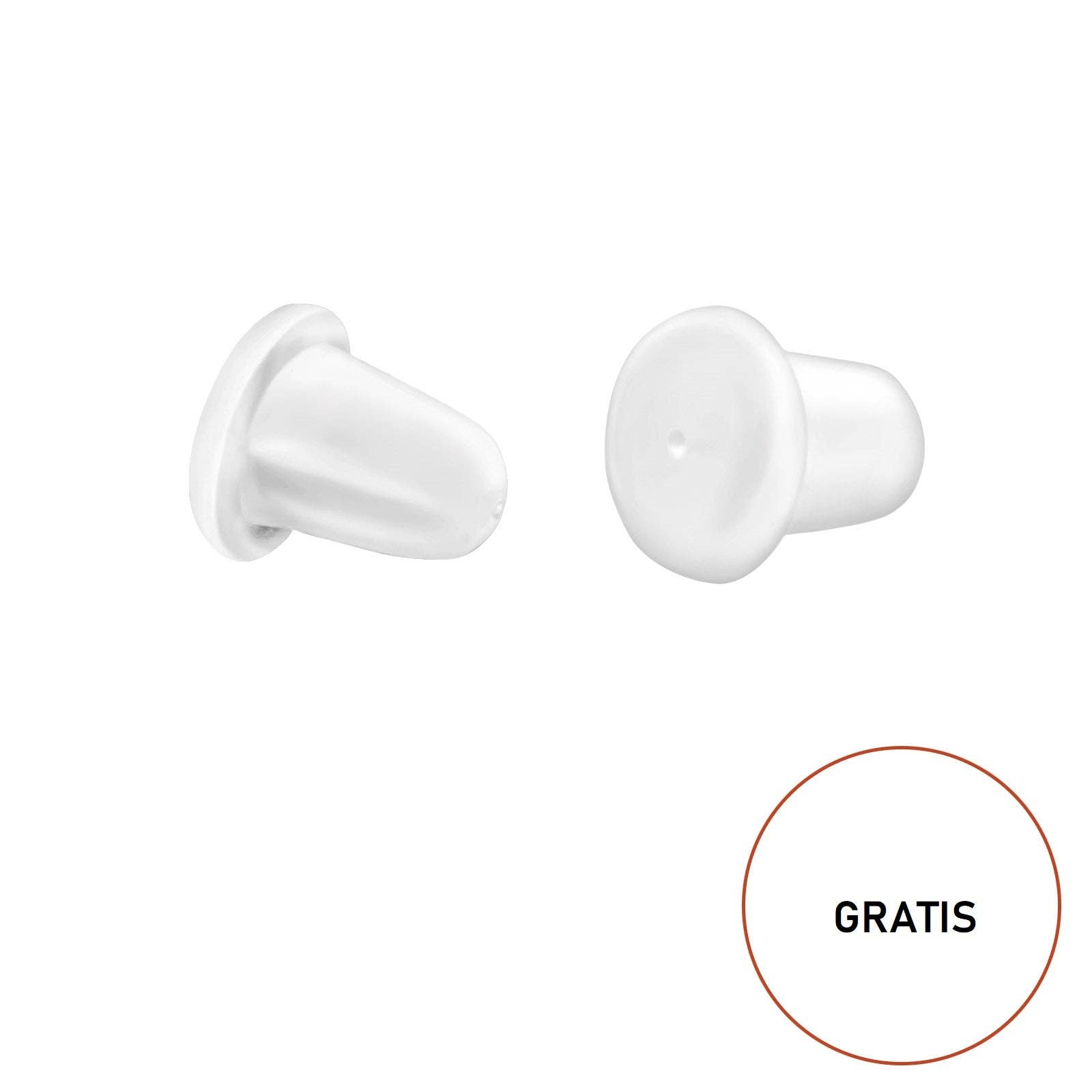 LIV & LENN - Wholesale Earrings - Kids - Children's earrings dog paw paw paws with glitter 7 mm gold-plated sterling silver10