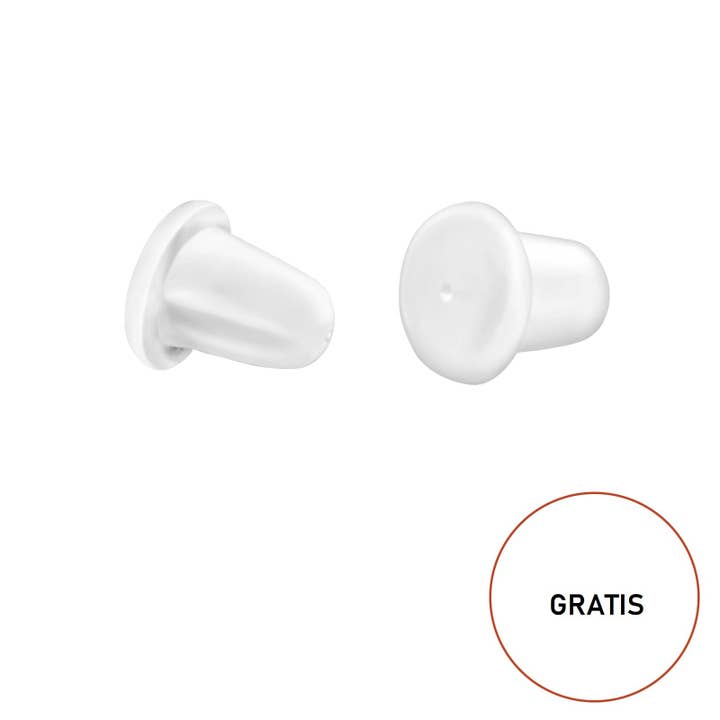 LIV & LENN - Wholesale Earrings - Kids - Children's earrings dog paw paw paws with glitter 7 mm gold-plated sterling silver10