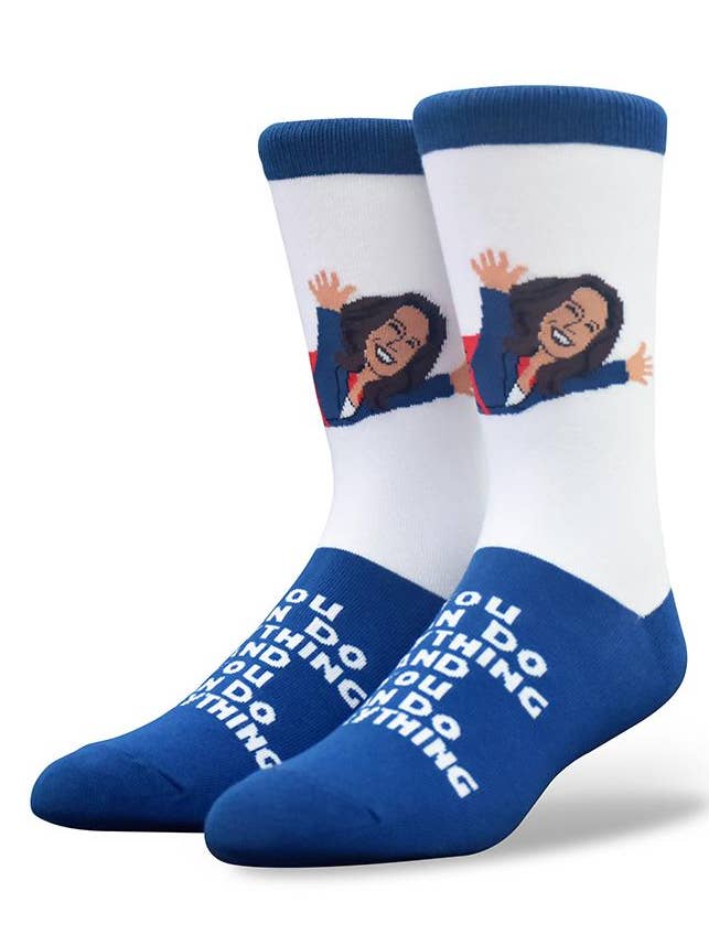 Kvinnor, Kör världen strumpor: Kamala Harris Superman för wholesale av TrendyLake