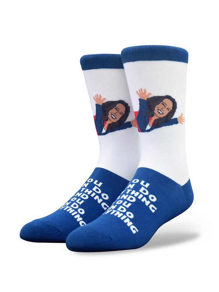 Chaussettes Femme, Run the World : Kamala Harris Superman pour la vente par TrendyLake
