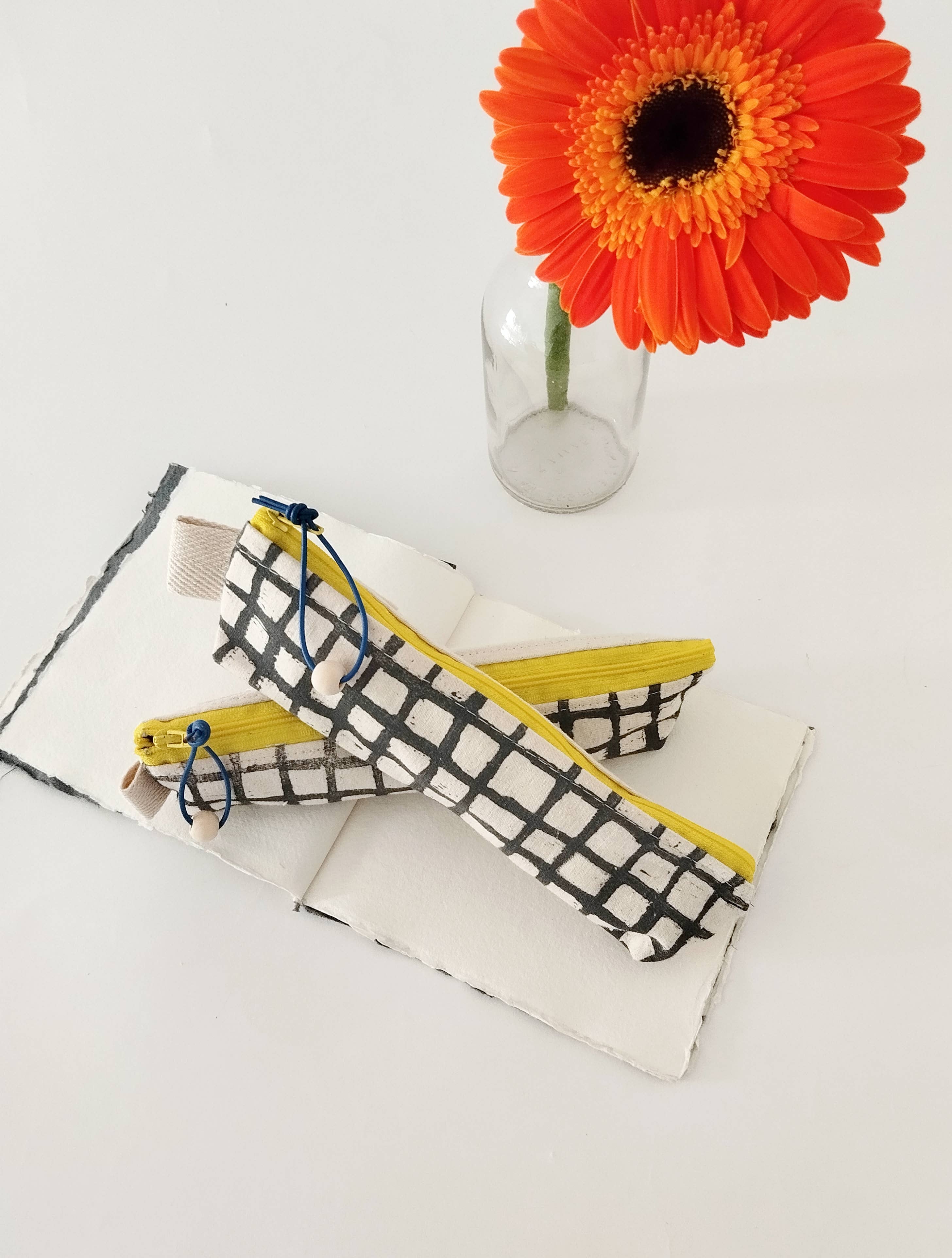 The Ink Job - Wholesale Pencil Case/Pouch - Minimal Grid Pencil Case1