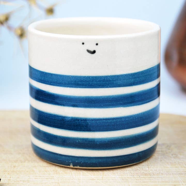 Teale Blue Sailor Espresso Cup for wholesale by Modern Pottery Shop