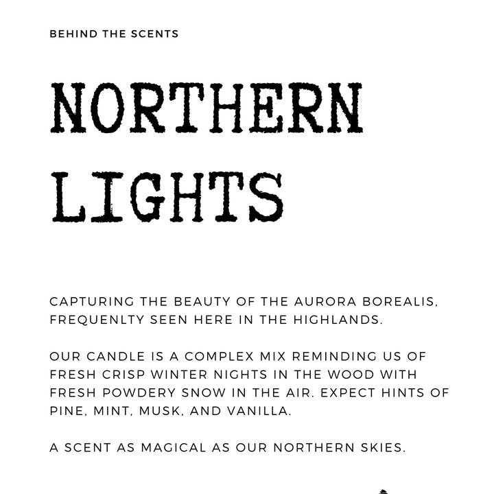 Mulderie Wood – wholesale Travel candles – Northern Lights (Aurora) Fresh Pine Scottish Gift Candle3