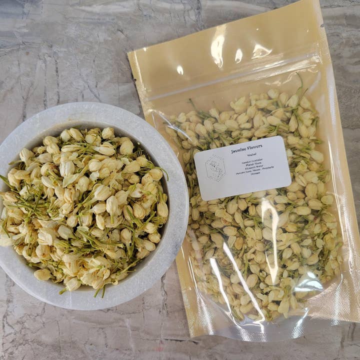 My Magic Place Shop - Wholesale Herbs - Jasmine Flower, Whole 1oz, decoration herbs, magical herbs