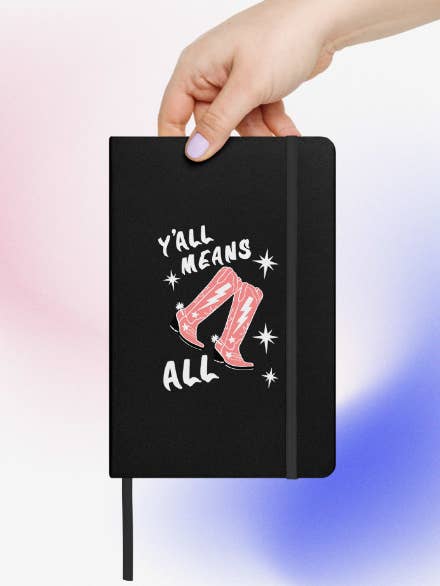 Y'all Means All Lined Journal per la vendita all'ingrosso da parte di Autumn Eve's Art