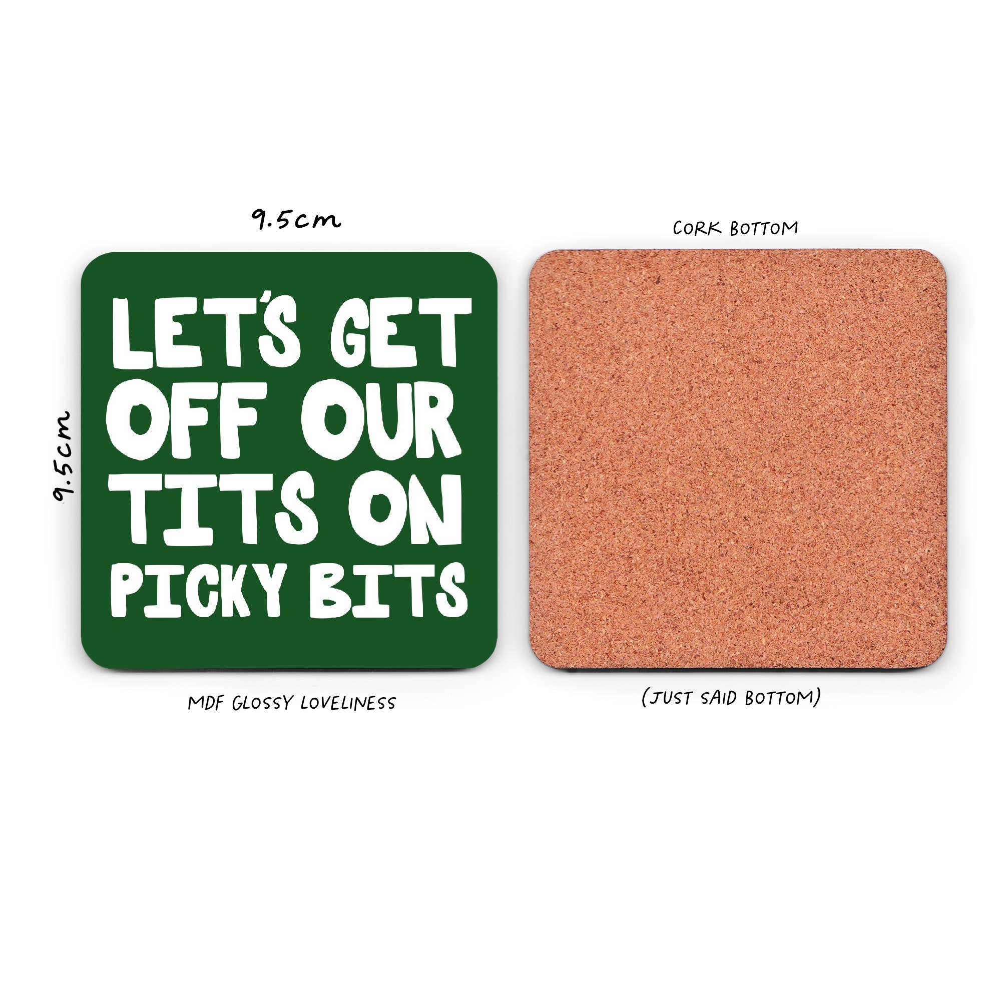 Pickled Prints - Wholesale Coasters - Funny Coaster - Picky Bits Coaster - Christmas Coaster1
