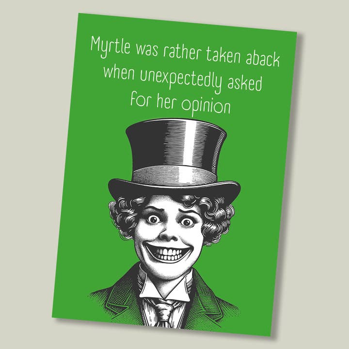 Excentriek karakter grappige kaart voor wholesale door Footle Publishing