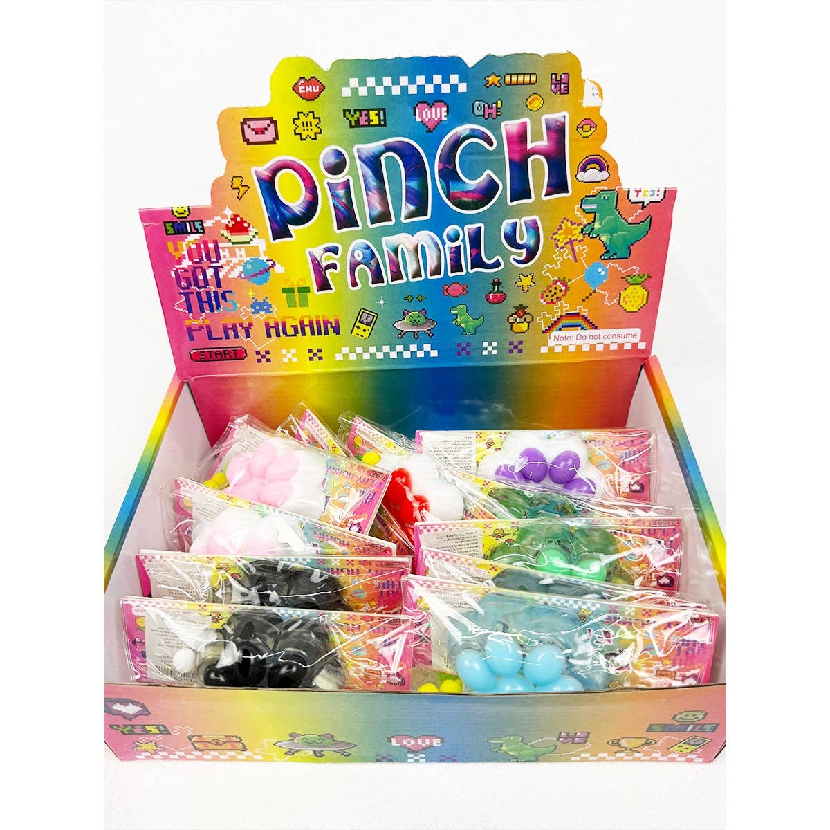 MIX COLOR Addicting Paw Pinch Squishy Toy for wholesale on Faire4