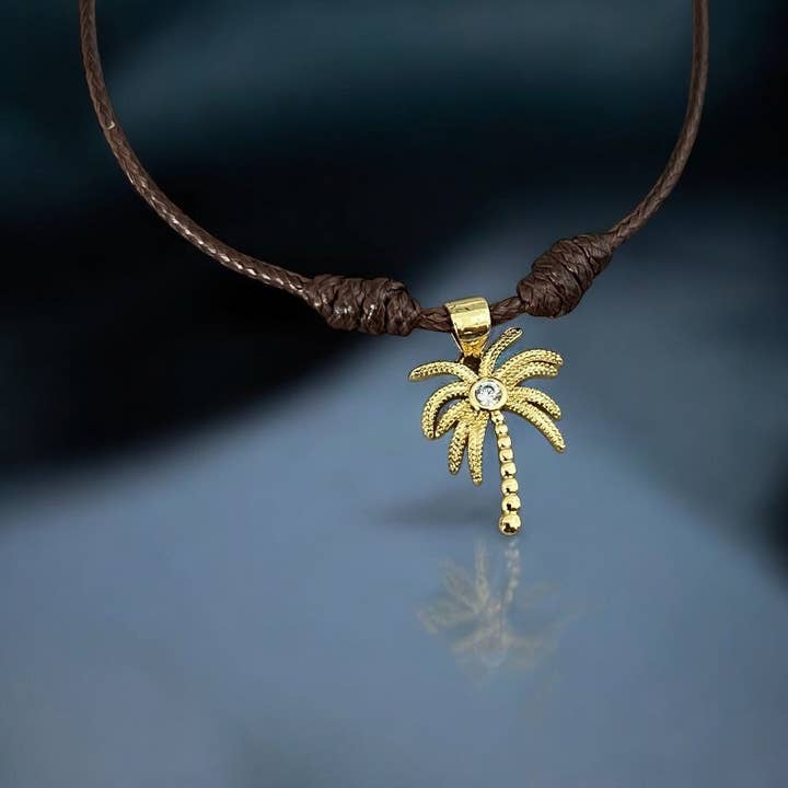 Tropical Energy & Abundance – Palm Tree Charm Bracelet for wholesale by Georgina Nicol