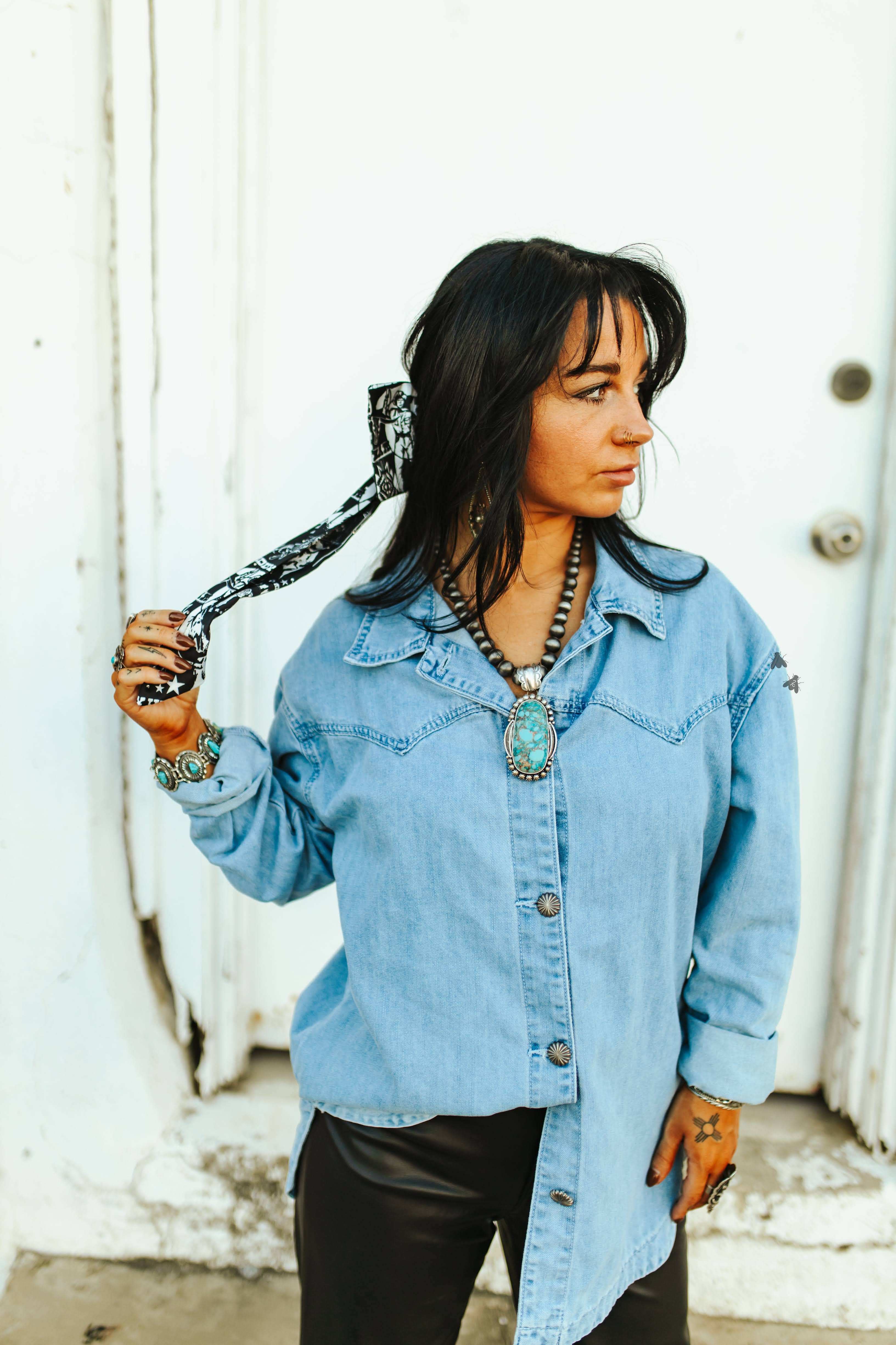 2 Fly Co - Wholesale Screen Printed T-Shirt - Women's - WESTERN PREP BOW *TEJAS THINGS13