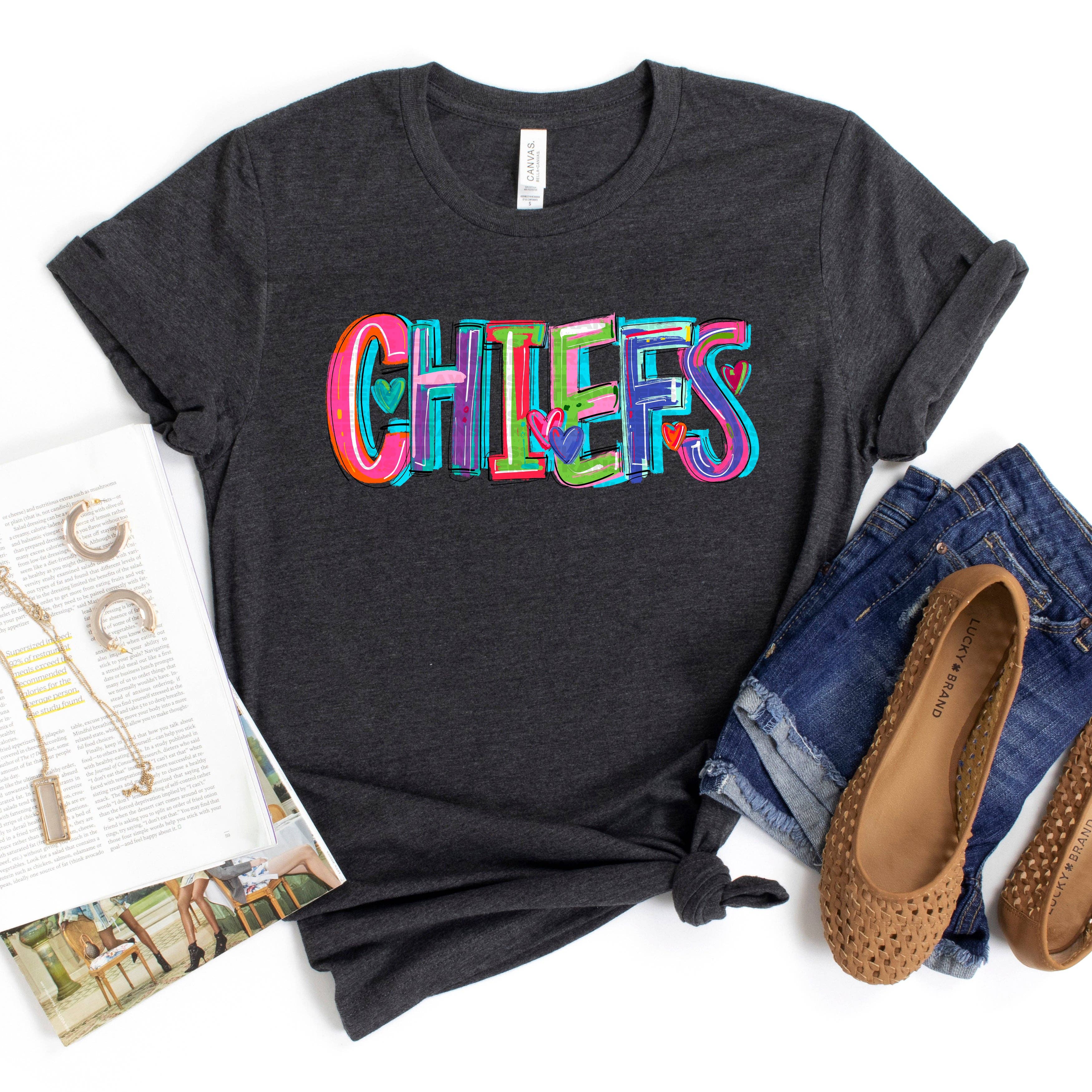 Flawless Transfers - Wholesale Sublimation Transfer - Chiefs Cheery Words DTF Transfer0