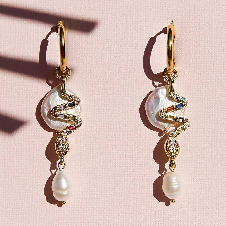 Schlange Huggie Hoops für den Großhandel von Kingston Jewellery