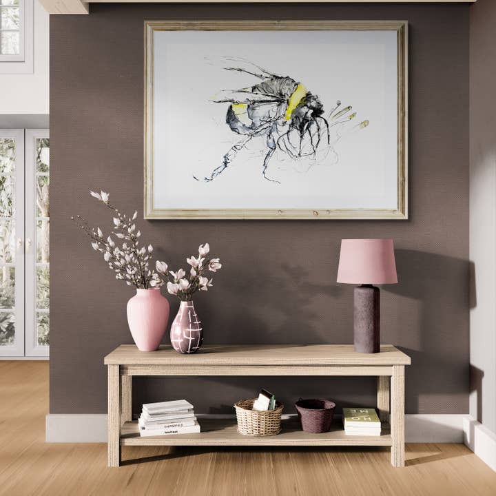 Framed Print Bertie the Bumble Bee for wholesale by Wendy Laverick