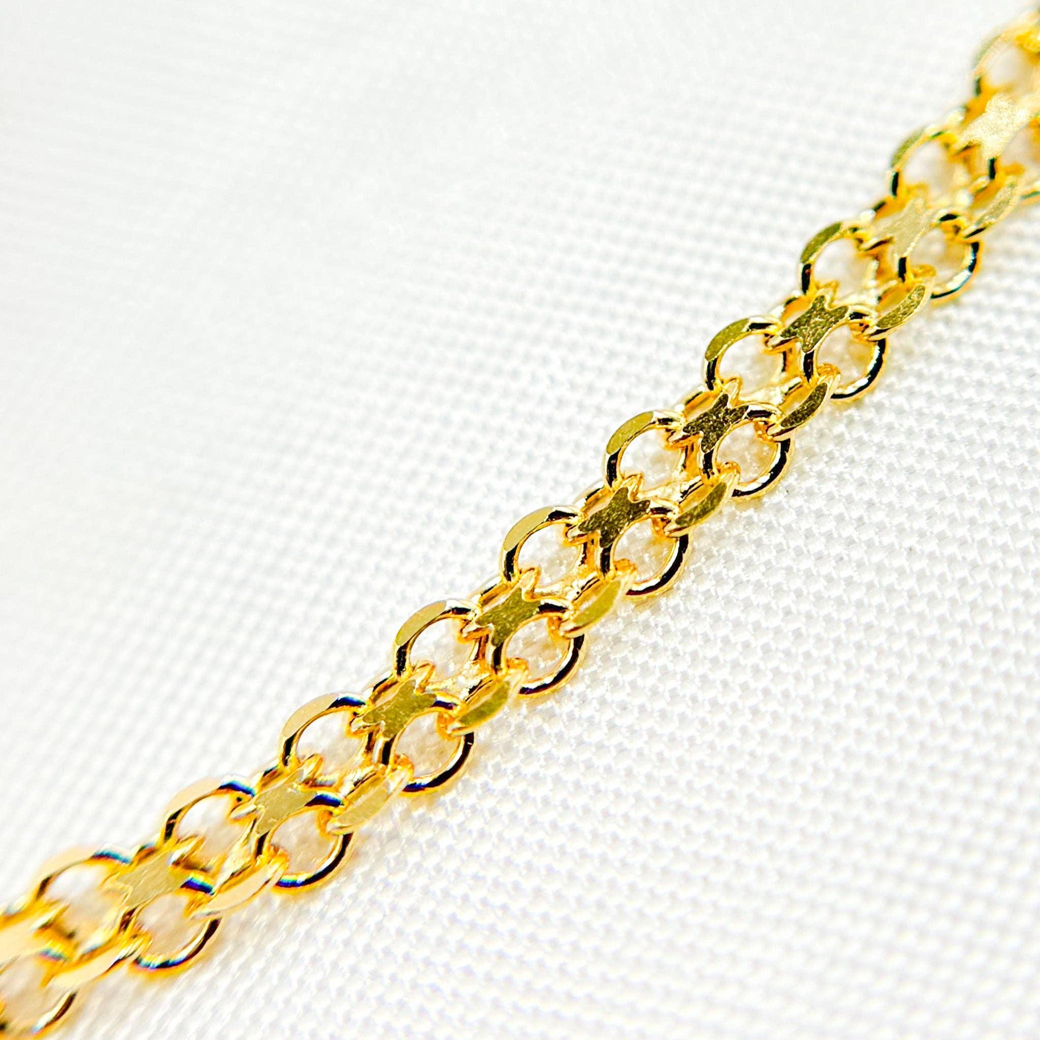 Tresor Jewelry Inc. - Wholesale Link & Chain Necklace - 035R03AC2T2. 14K Solid Gold Bismark Link Chain5