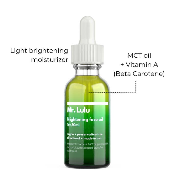 Brightening face oil for wholesale by Mr. Lulu Skincare