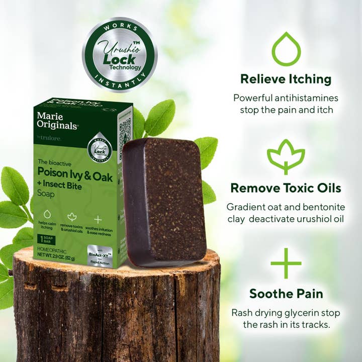 Marie's Original Formulas – wholesale First aid kit – Poison Ivy & Oak Soap | Natural Anti-Itch Cleanser 2.9 Oz5