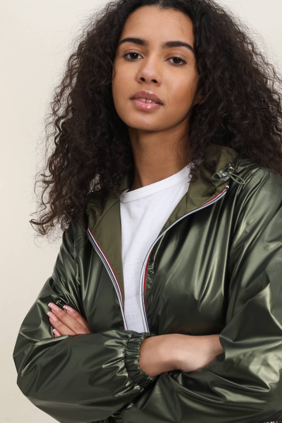 Attrait Paris - Wholesale Raincoat - Women's - Long reversible hooded waterproof jacket30