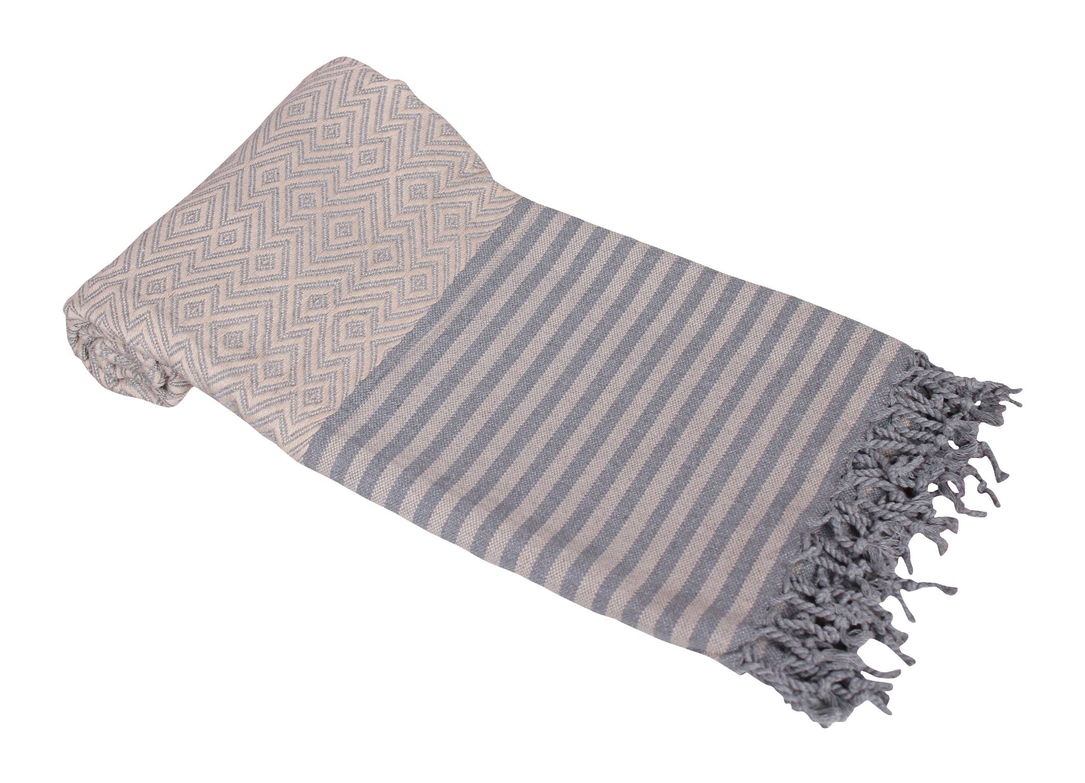 ARTG - Venta al por mayor Toallas de baño - ARTG Hamamzz® Kusadasi Arena/Gris - AR0510