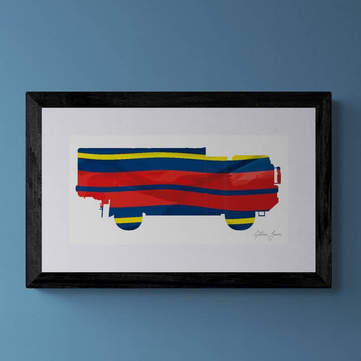 MAN ondersteuningsvoertuig van 6 ton Royal Logistic Corps Print voor wholesale door Gillian Jones Designs